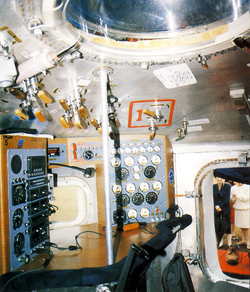 Picture of the inside of the Pacific capsule