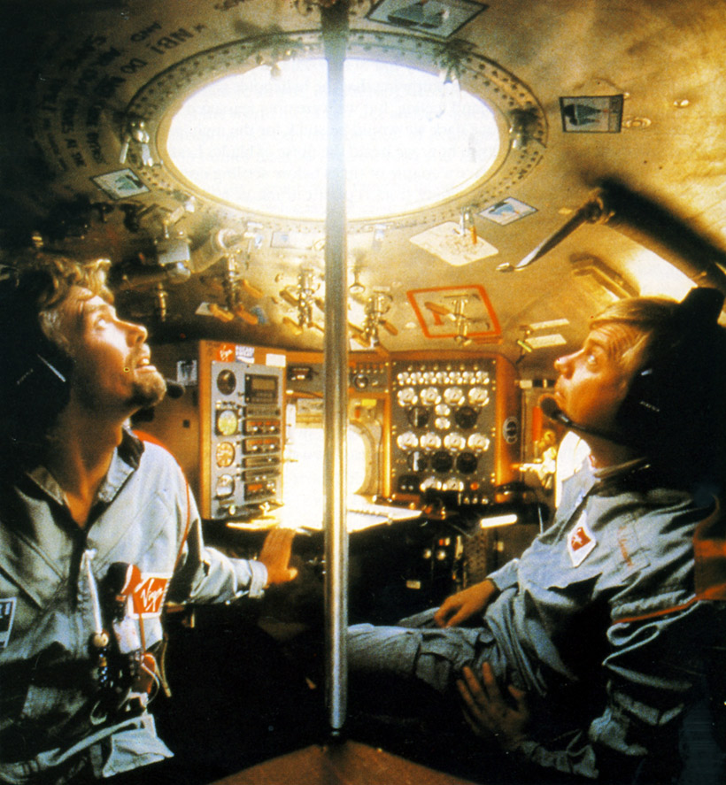 Picture of Per and Richard in Flight over the Pacific